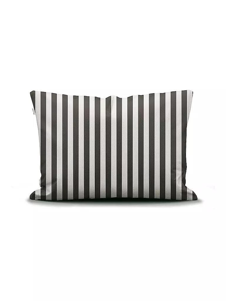 MARC O'POLO HOME | Produktname: Ropa de cama de satén CLASSIC STRIPE 70x90cm/140x200cm Antracita | 
