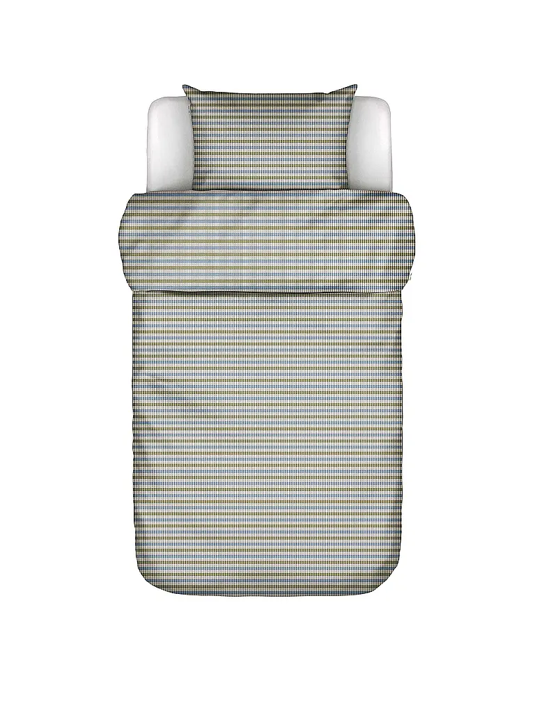 MARC O'POLO HOME | Ropa de cama de franela OLLE 70x90cm/140x200cm Azul Denim | Azul