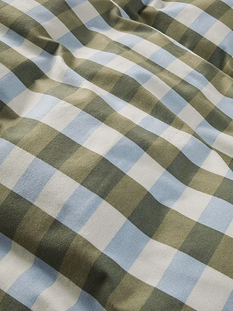 MARC O'POLO HOME | Ropa de cama de franela OLLE 70x90cm/140x200cm Azul Denim | Azul