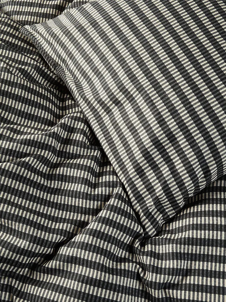 MARC O'POLO HOME | Ropa de cama de franela OLLE 70x90cm/140x200cm New Black | Negro