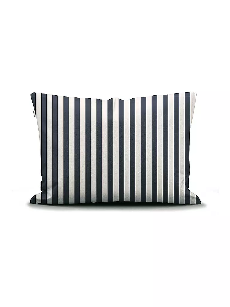 MARC O'POLO HOME | Ropa de cama de satén CLASSIC STRIPE 70x90cm/140x200cm Navy | Azul oscuro