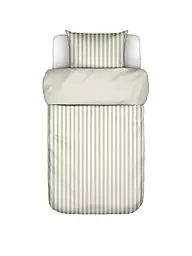 MARC O'POLO HOME | Ropa de cama de satén CLASSIC STRIPE 70x90cm/140x200cm Silver | Beige