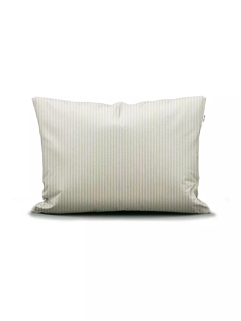 MARC O'POLO HOME | Ropa de cama de satén CLASSIC STRIPE 70x90cm/140x200cm Oatmel | Beige