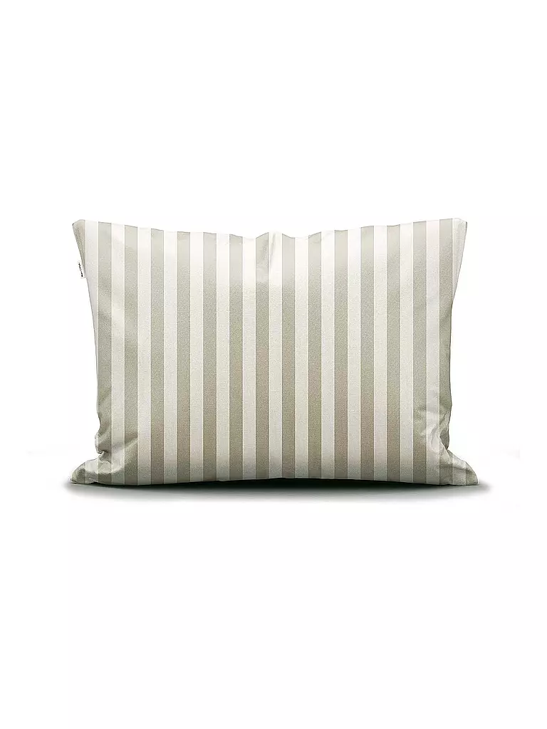 MARC O'POLO HOME | Ropa de cama de satén CLASSIC STRIPE 70x90cm/140x200cm Oatmel | Beige