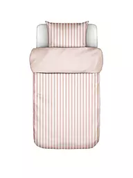 MARC O'POLO HOME | Ropa de cama de satén CLASSIC STRIPE 70x90cm/140x200cm Silver | Rosa