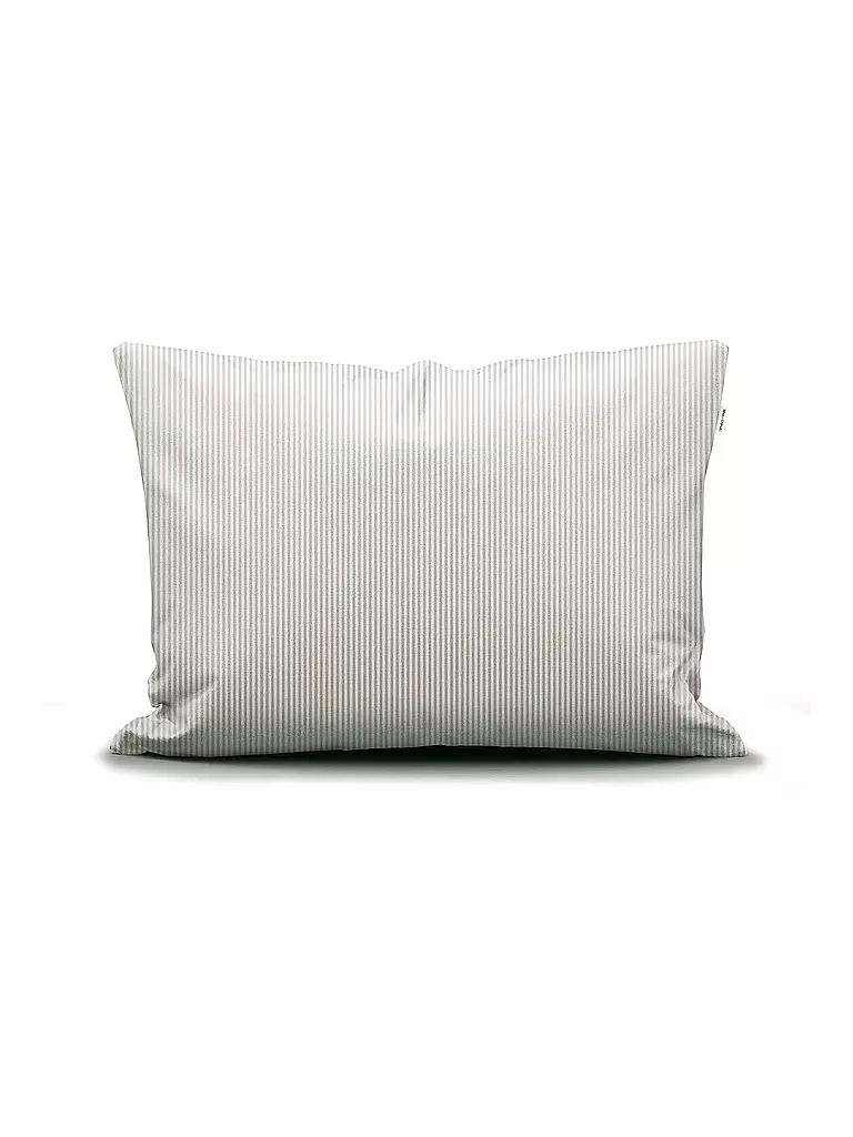 MARC O'POLO HOME | Ropa de cama de satén CLASSIC STRIPE 70x90cm/140x200cm Silver | Gris claro