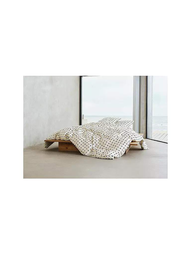 MARC O'POLO HOME | Ropa de cama de satén HARPA 70x90cm/140x200cm Black | 