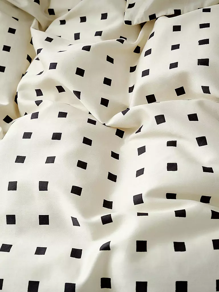 MARC O'POLO HOME | Ropa de cama de satén HARPA 70x90cm/140x200cm Black | 