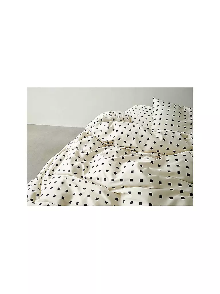 MARC O'POLO HOME | Ropa de cama de satén HARPA 70x90cm/140x200cm Black | 