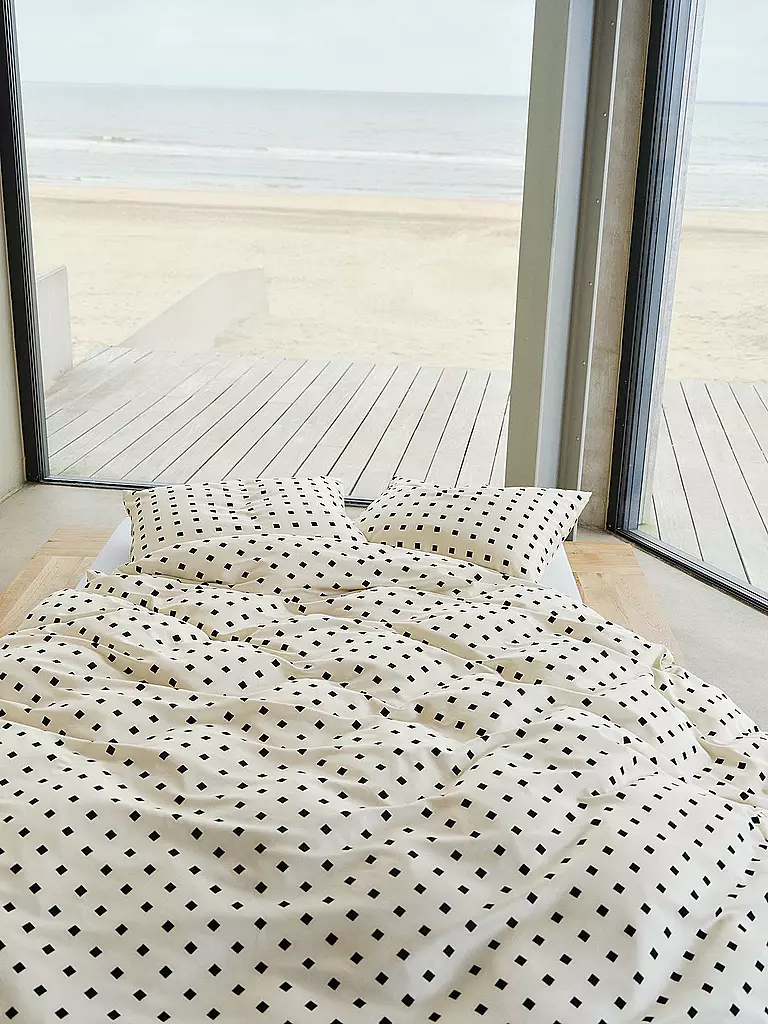 MARC O'POLO HOME | Ropa de cama de satén HARPA 70x90cm/140x200cm Black | 