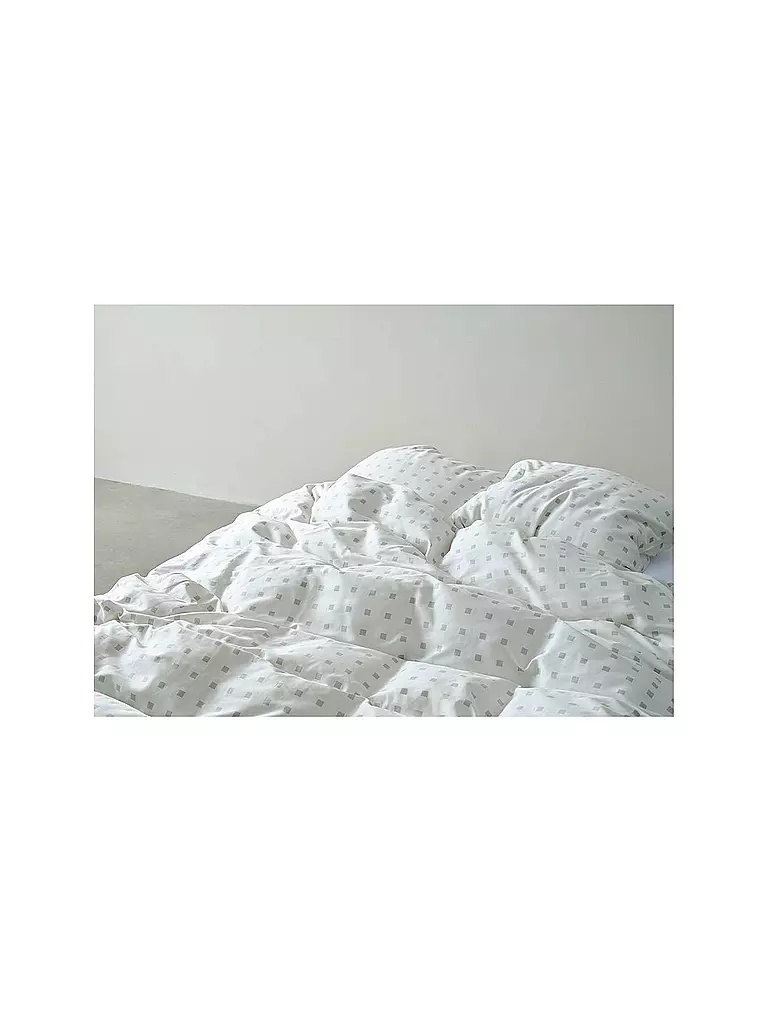 MARC O'POLO HOME | Ropa de cama de satén HARPA 70x90cm/140x200cm Grey Mist | Gris claro