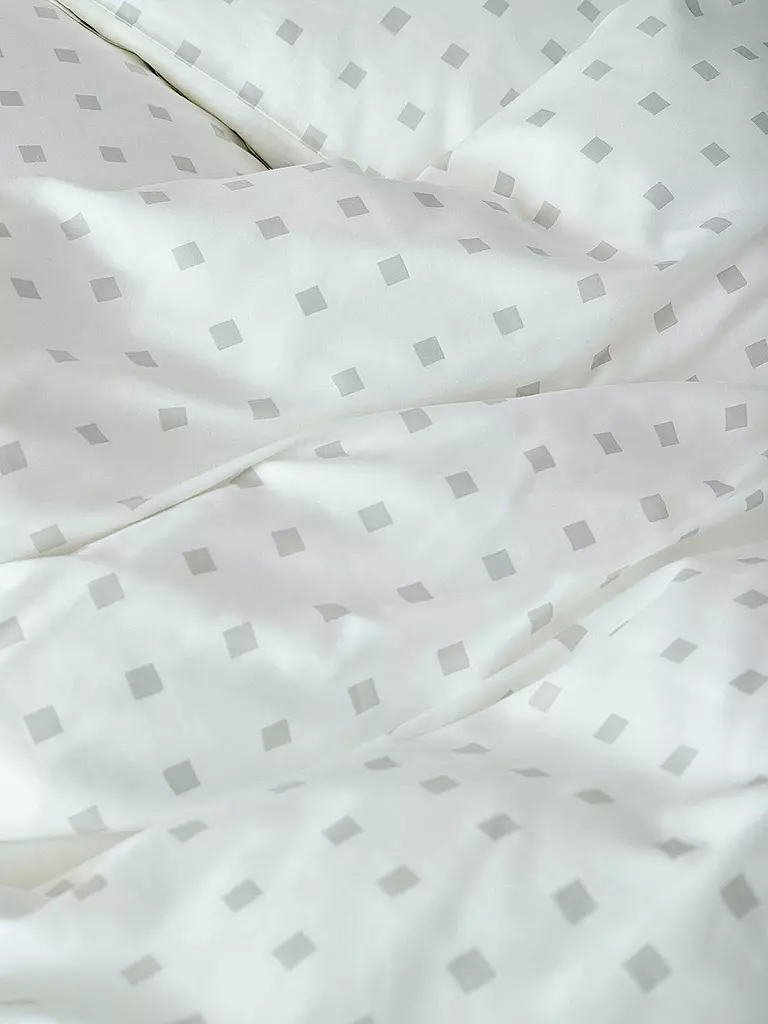 MARC O'POLO HOME | Ropa de cama de satén HARPA 70x90cm/140x200cm Grey Mist | Gris claro