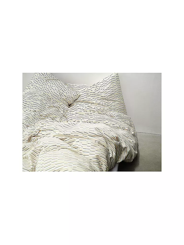 MARC O'POLO HOME | Ropa de cama de satén HARPA 70x90cm/140x200cm Oatmeal | 