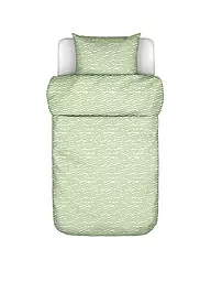 MARC O'POLO HOME | Ropa de cama de satén HARPA 70x90cm/140x200cm Blue Haza | Verde claro