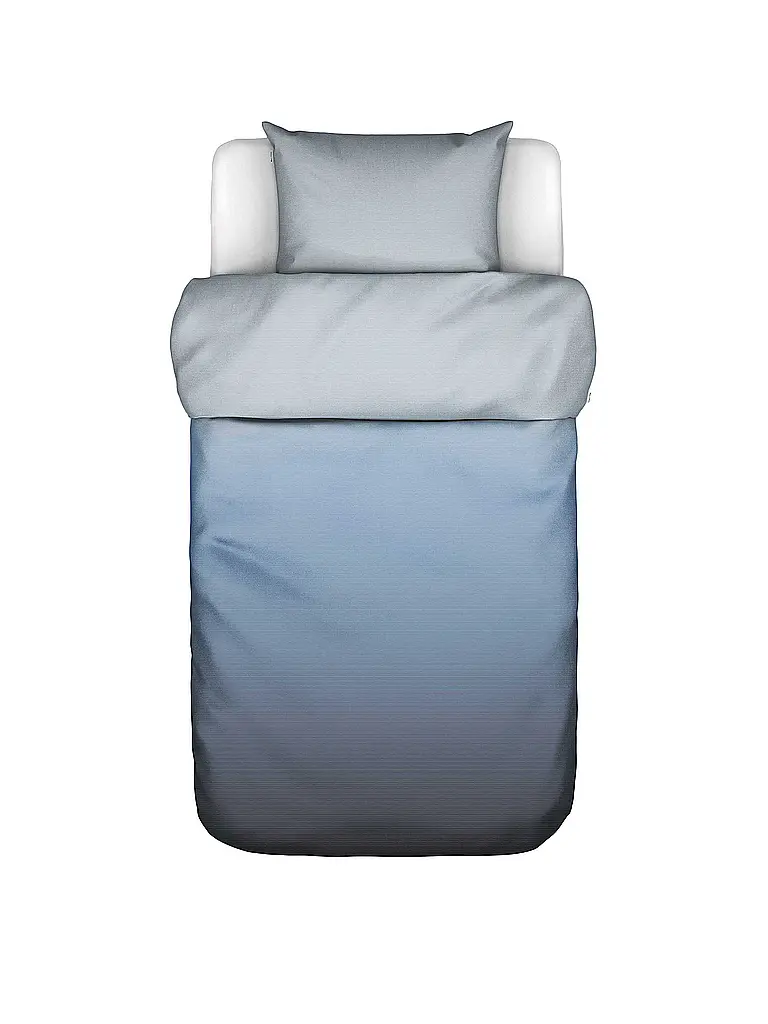 MARC O'POLO HOME | Ropa de cama de satén JORN 70x90cm/140x200cm Azul Calma | Azul