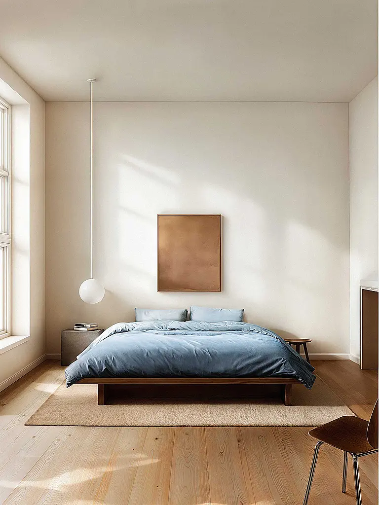 MARC O'POLO HOME | Ropa de cama de satén JORN 70x90cm/140x200cm Azul Calma | Azul