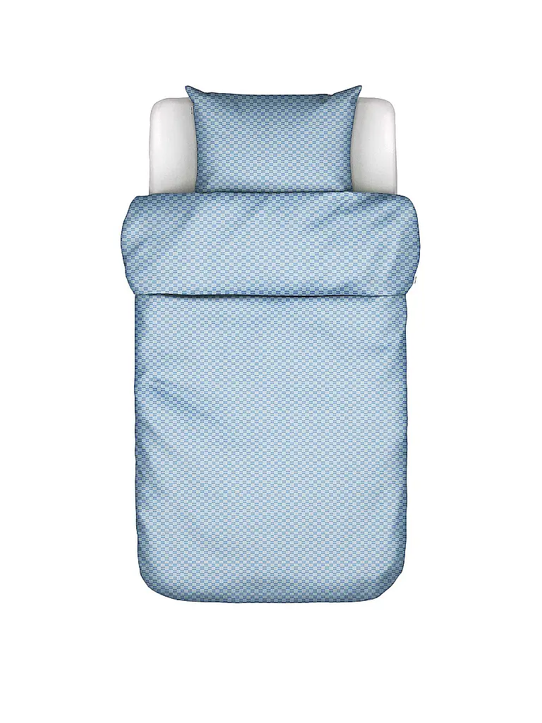 MARC O'POLO HOME | Ropa de cama de satén SVEA 70x90cm/140x200cm Azul Calma | Azul