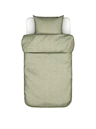 MARC O'POLO HOME | Ropa de cama de satén SVEA 70x90cm/140x200cm Verde plateado | Oliva