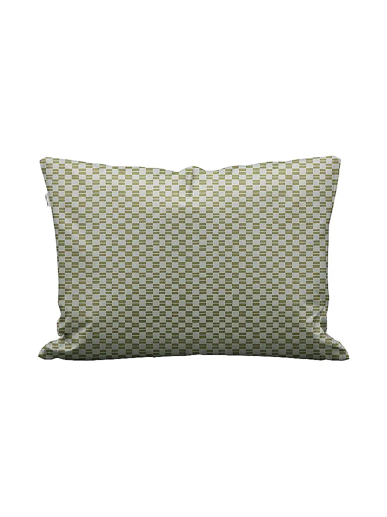 MARC O'POLO HOME | Ropa de cama de satén SVEA 70x90cm/140x200cm Verde plateado | Oliva