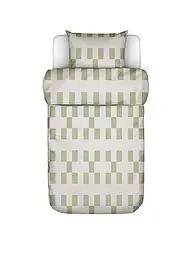 MARC O'POLO HOME | Ropa de cama de satén SVERRE 70x90cm/140x200cm Bright Pea | Oliva