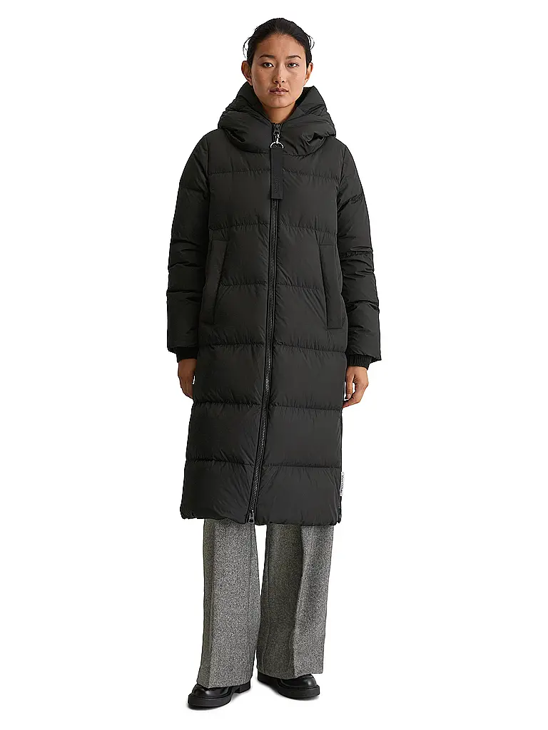 MARC O'POLO | Abrigo acolchado de plumón | Negro