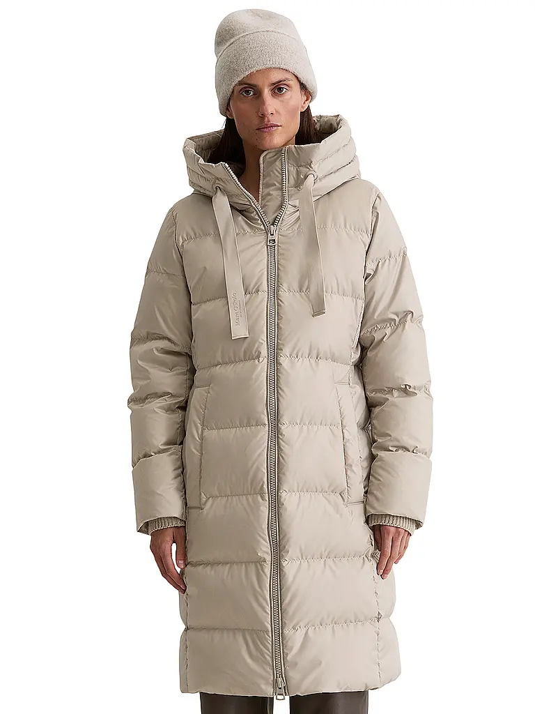MARC O'POLO | Abrigo acolchado de plumón | Beige