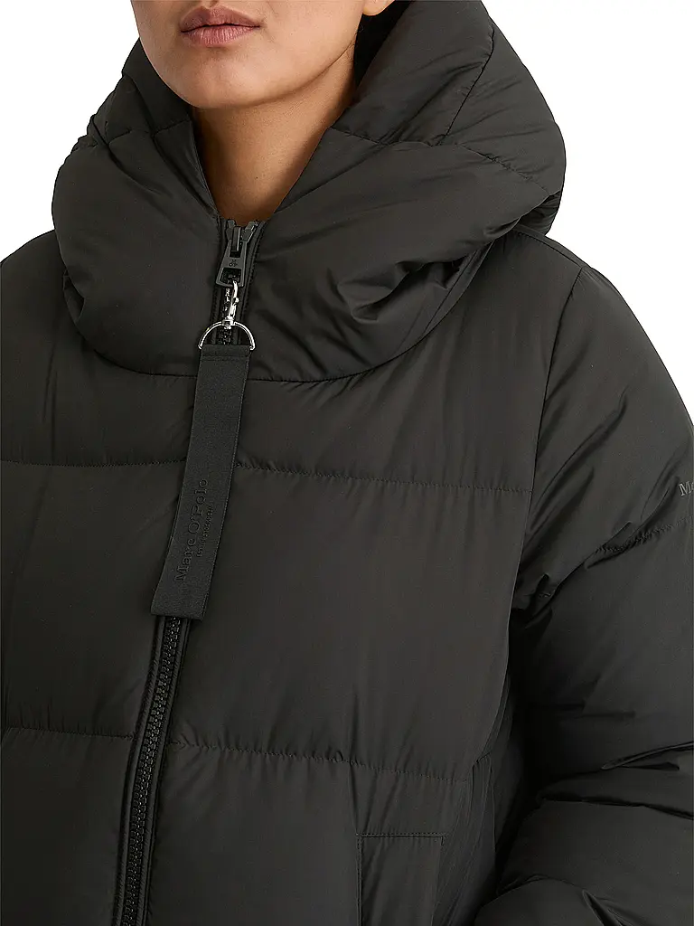 MARC O'POLO | Abrigo acolchado de plumón | Negro