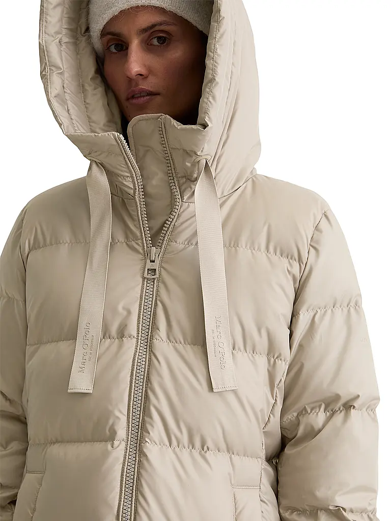 MARC O'POLO | Abrigo acolchado de plumón | Beige