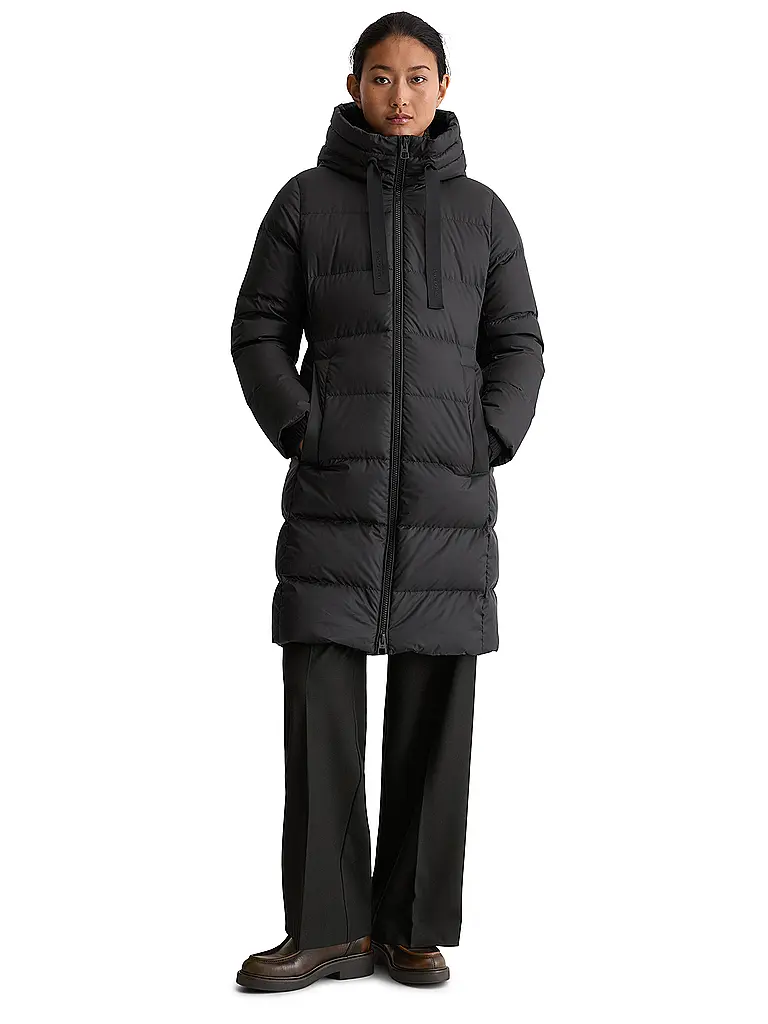 MARC O'POLO | Abrigo acolchado de plumón | Negro