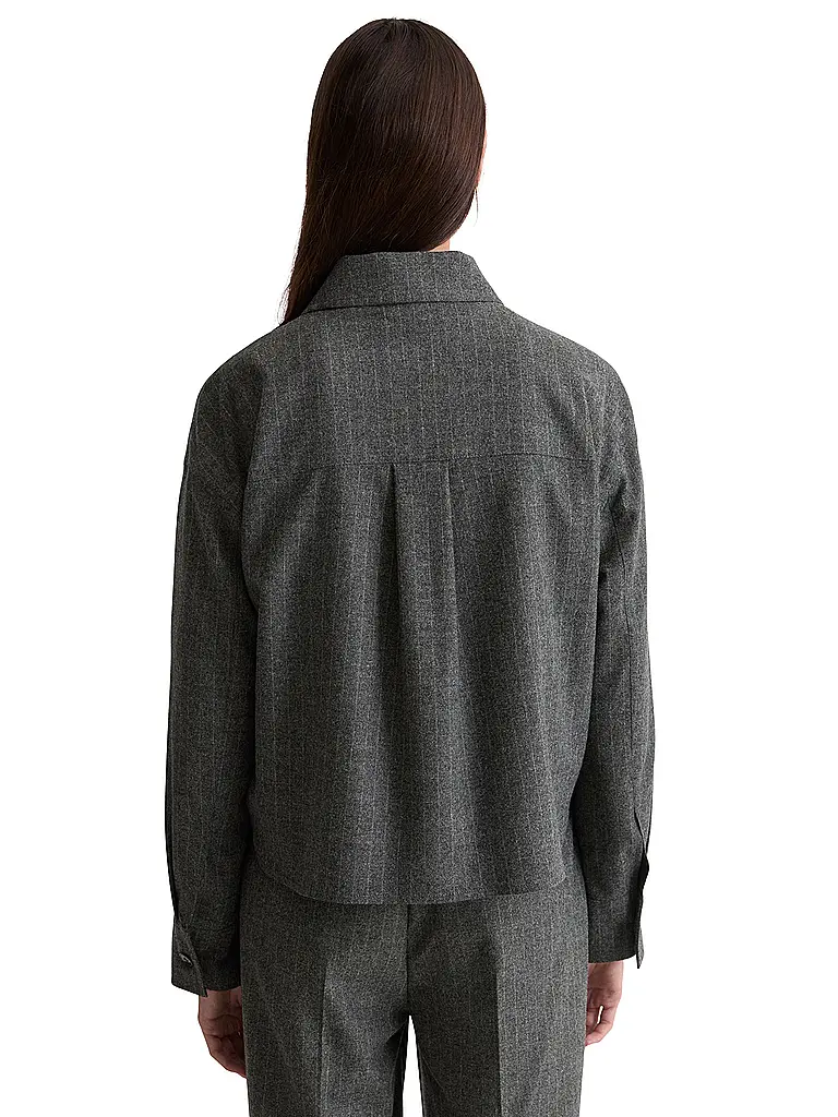 MARC O'POLO | Blazer
Marca: MARC O'POLO
Color: gris
Categorías: Moda,Damen

Largo de manga: Manga larga
Material: Lana,Poliéster / Poliamida
Forma del cuello: Cuello camisero
Diseño: Rayas
Corte (Prenda exterior): Regular
Estilo: Casual,Pure
Detalles: Bolsillos inse | 