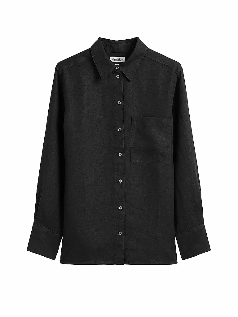 MARC O'POLO | Blusa de lino | Negro