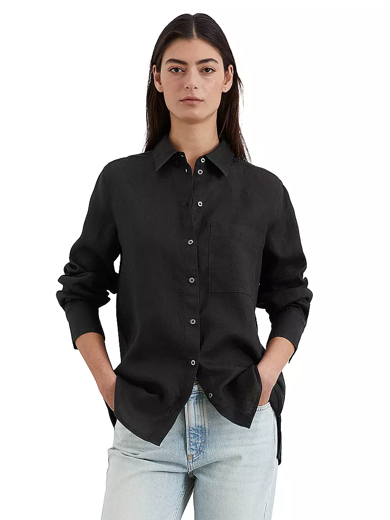 MARC O'POLO | Blusa de lino | Negro