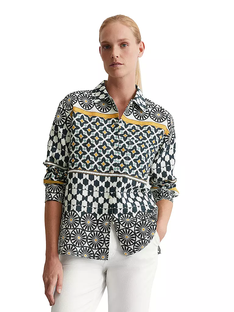 MARC O'POLO | Blusa de lino | Azul oscuro