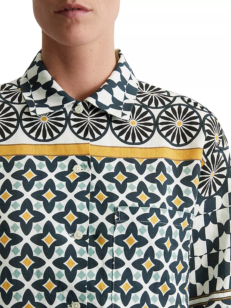 MARC O'POLO | Blusa de lino | Azul oscuro