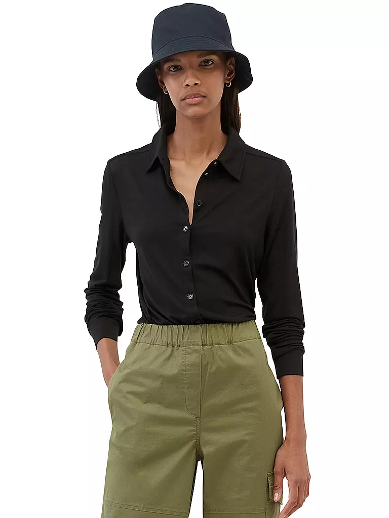 MARC O'POLO | Blusa de punto de camiseta | Negro