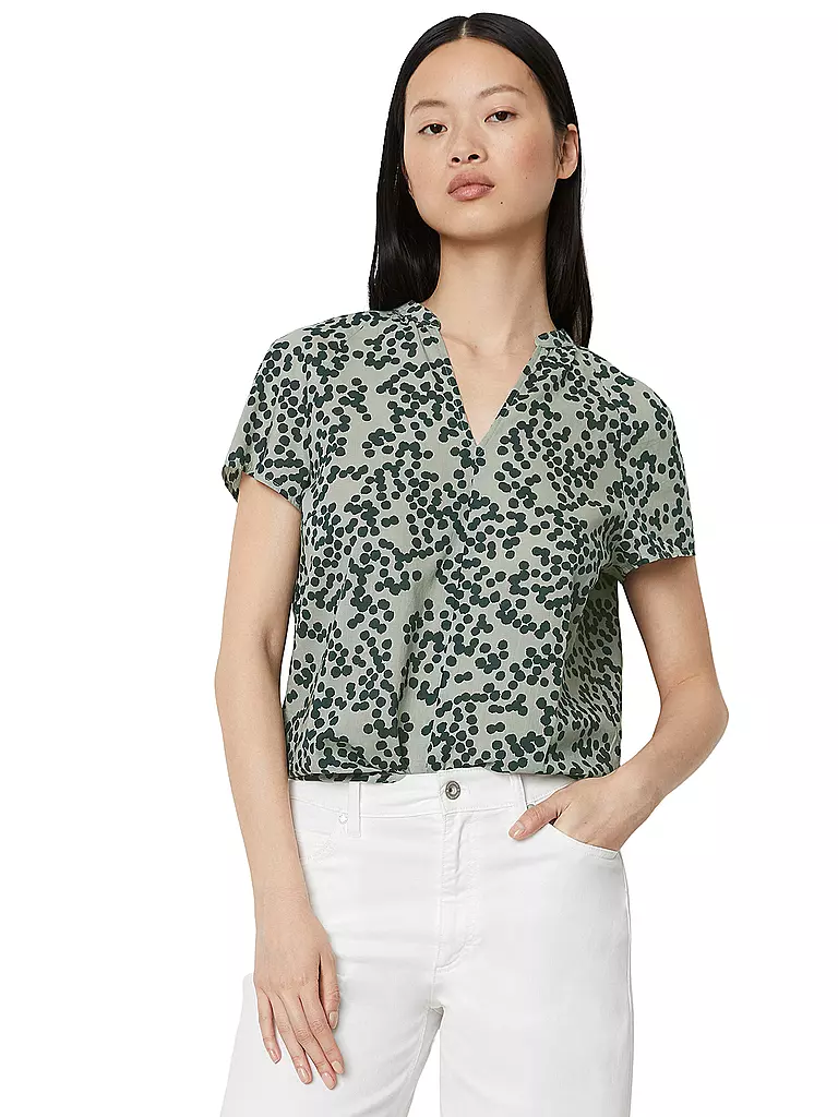 MARC O'POLO | Blusenshirt | Verde oscuro