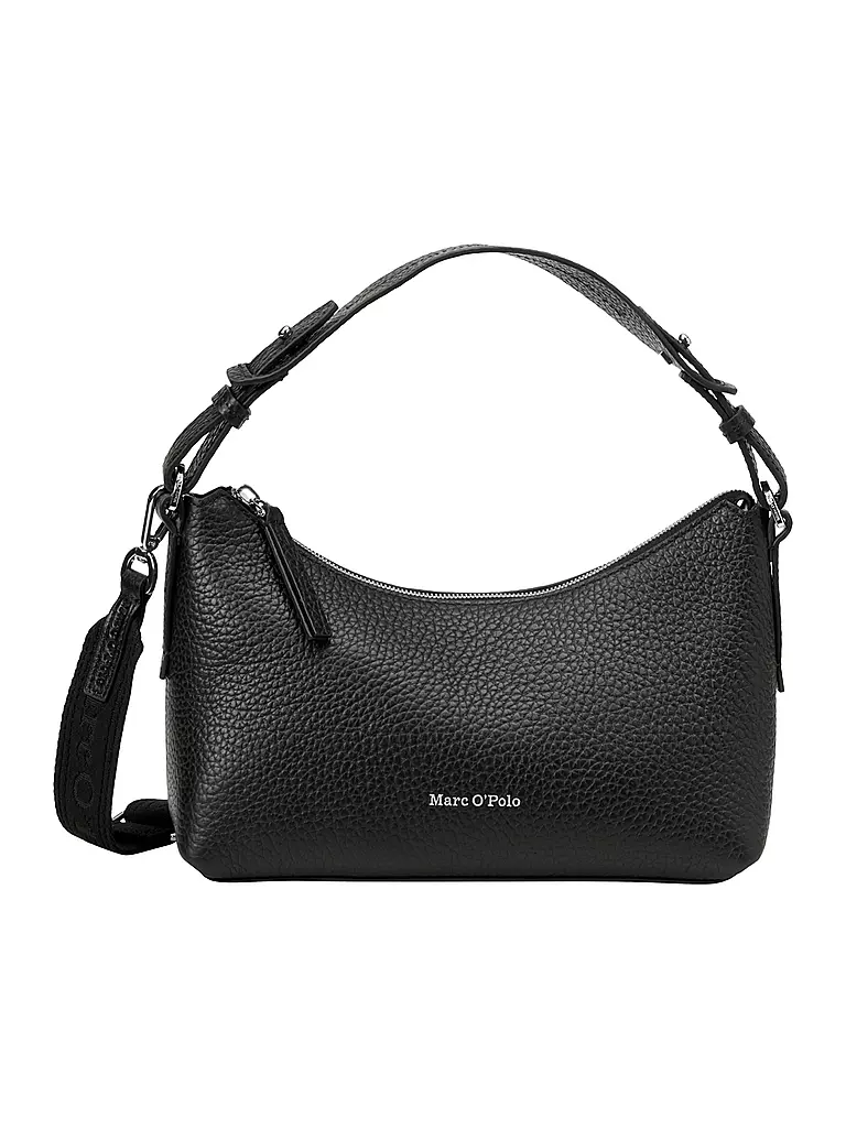 MARC O'POLO | Bolso de cuero - Bolso bandolera mediano | Negro