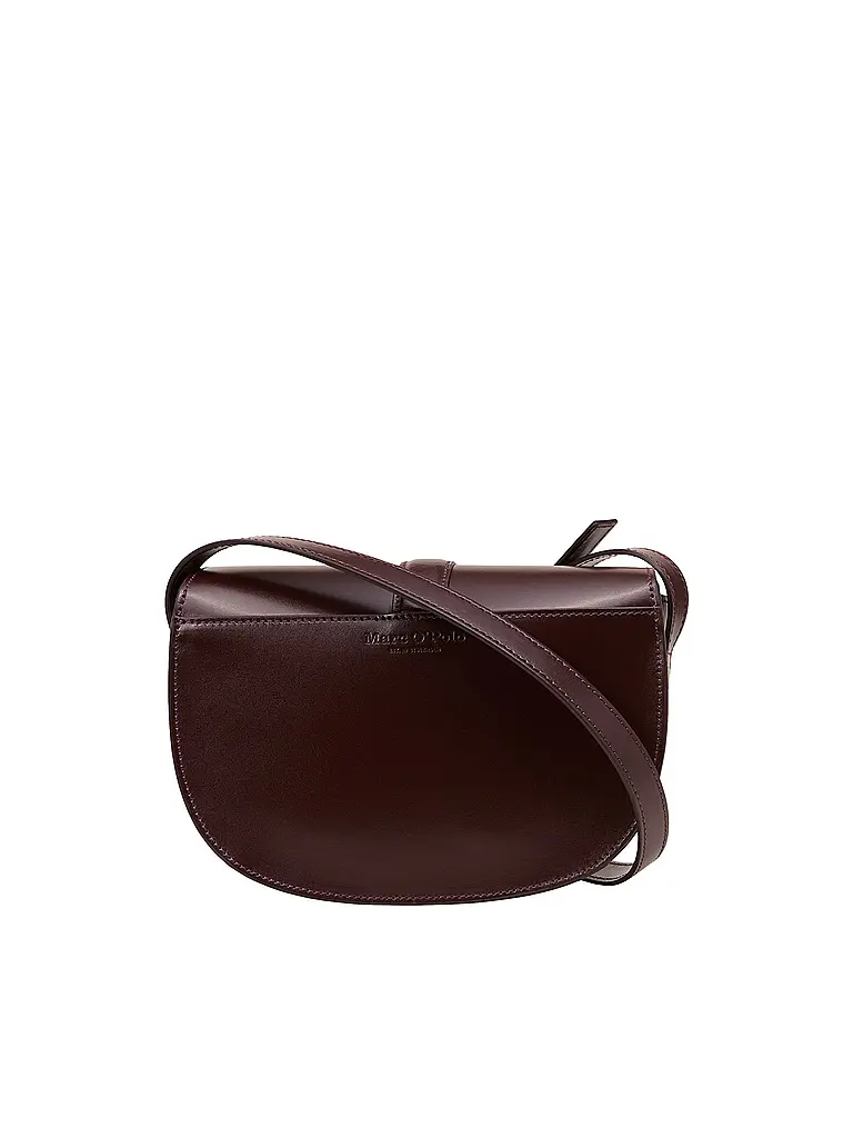 MARC O'POLO | Bolso de cuero - Bolso bandolera pequeño | Rojo oscuro