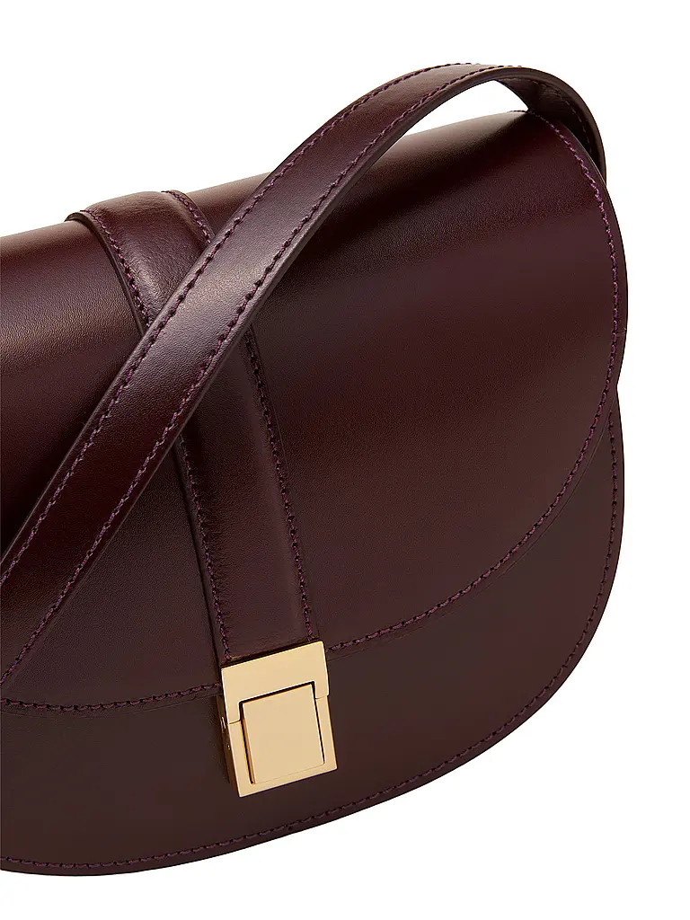 MARC O'POLO | Bolso de cuero - Bolso bandolera pequeño | Rojo oscuro