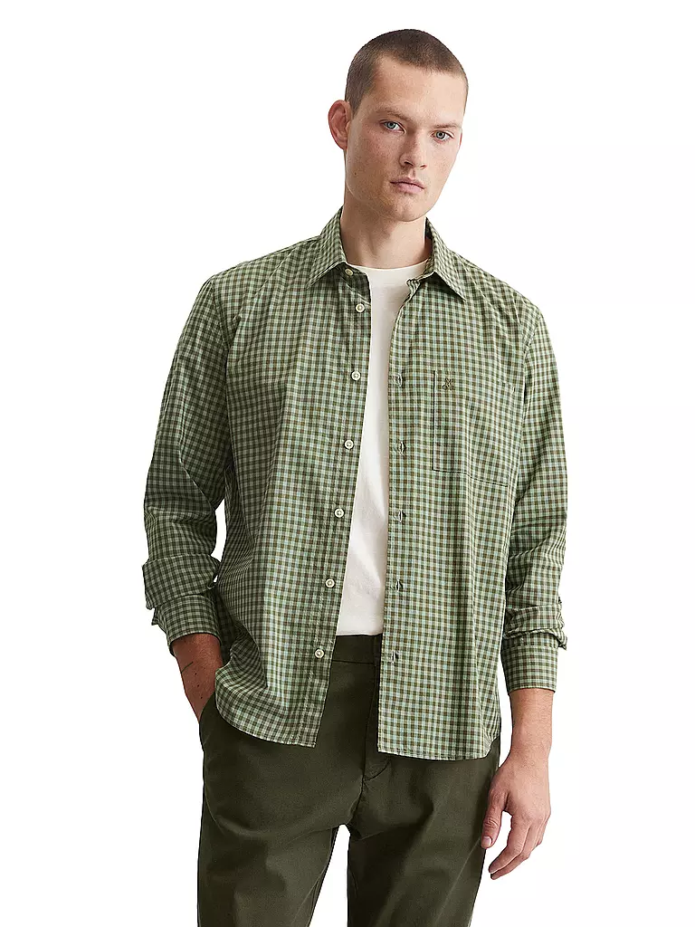 MARC O'POLO | Camisa de corte estándar | Verde