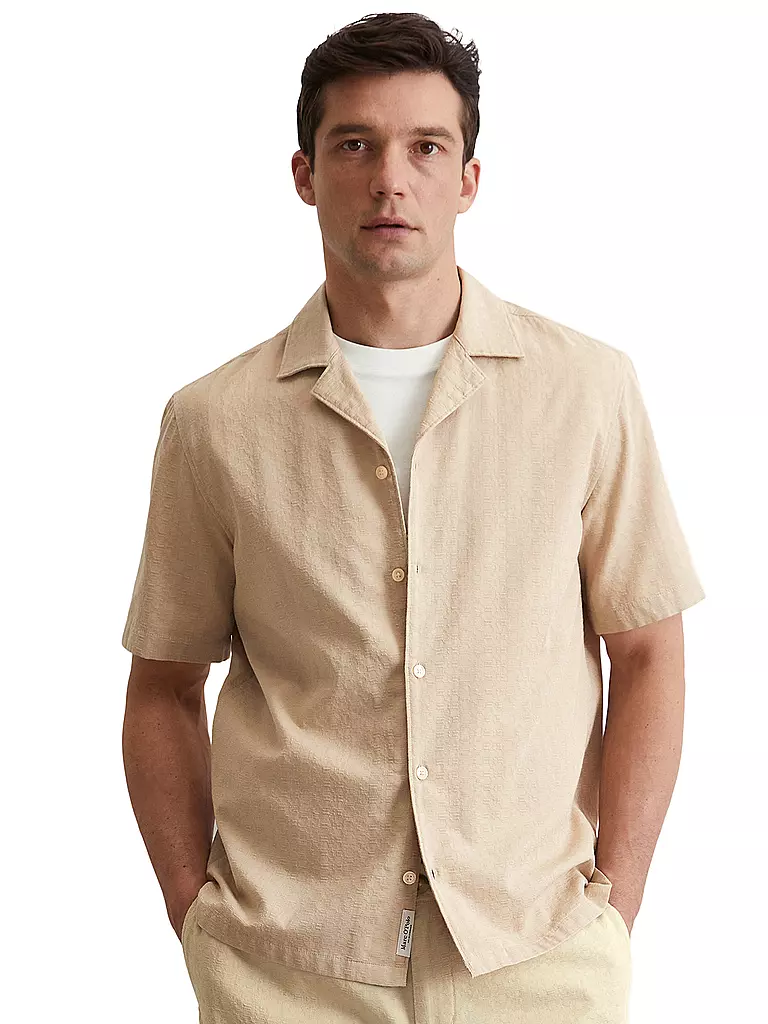 MARC O'POLO | Camisa de corte estándar | Crema