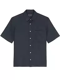 MARC O'POLO | Camisa de lino | Azul oscuro