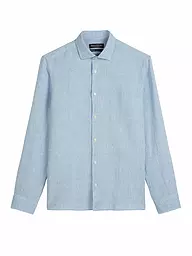MARC O'POLO | Camisa de lino corte regular | Azul