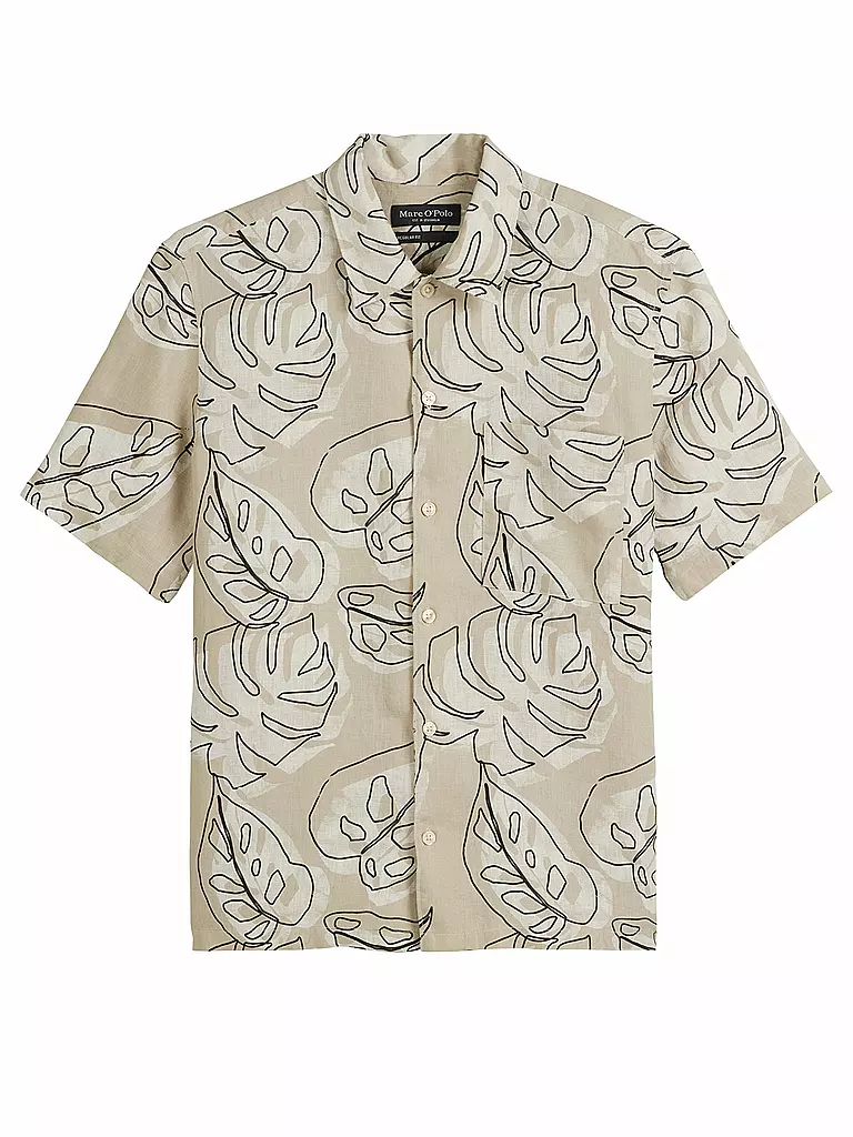 MARC O'POLO | Camisa de lino corte regular | Crema