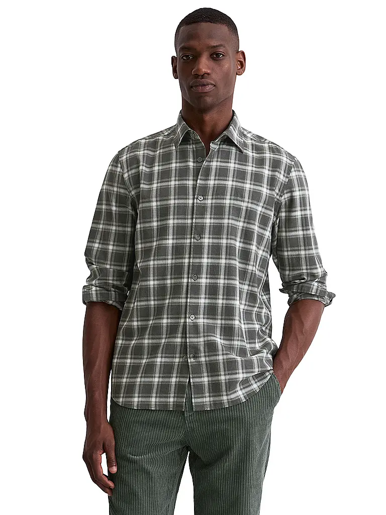 MARC O'POLO | Camisa | Verde oscuro