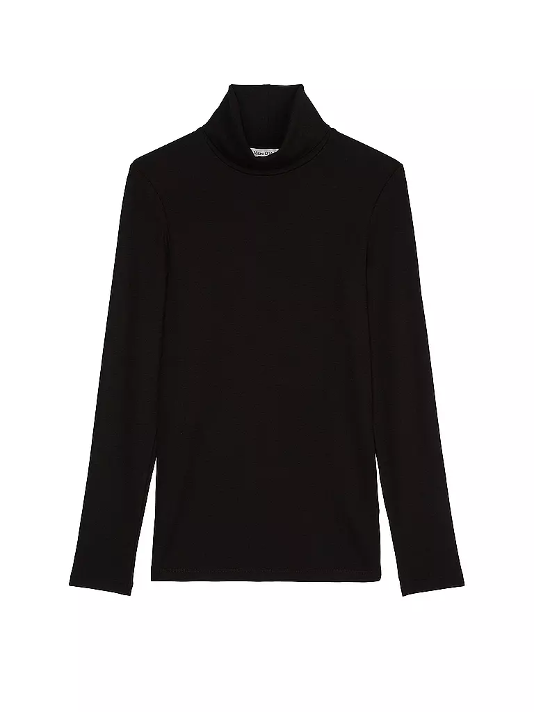 MARC O'POLO | Camiseta de cuello alto | Negro