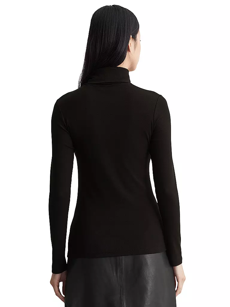 MARC O'POLO | Camiseta de cuello alto | Negro