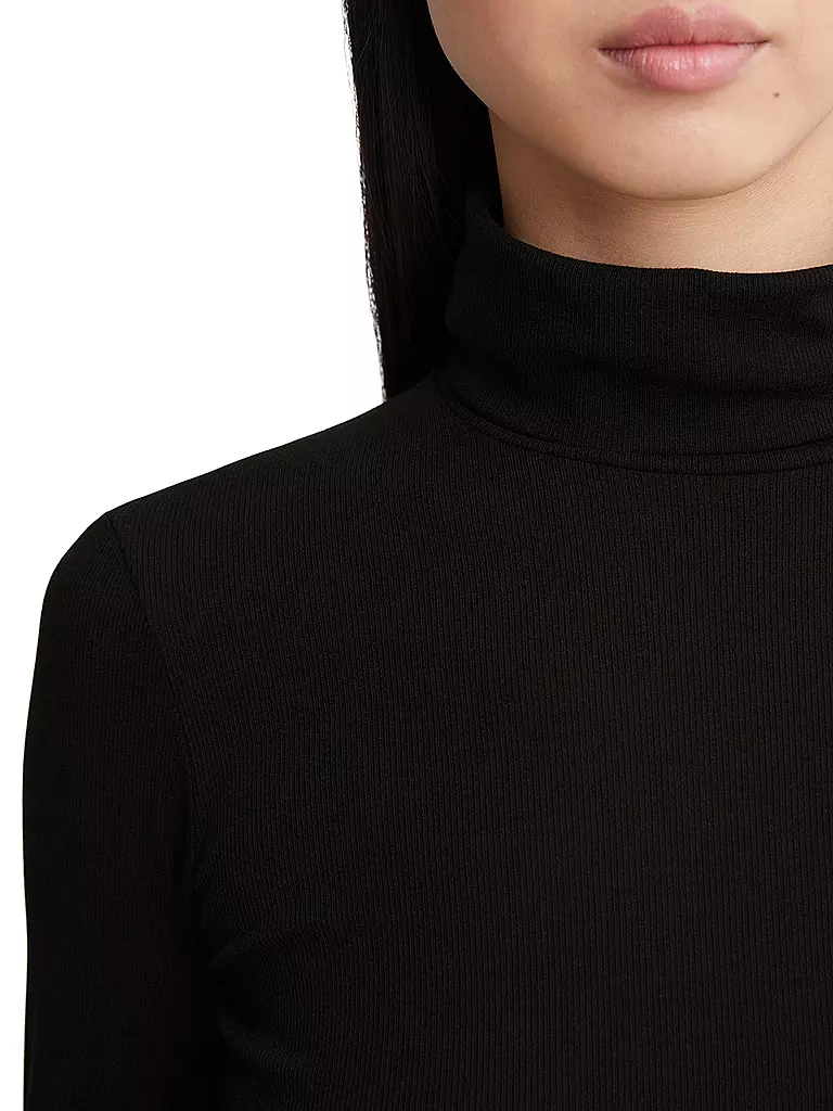 MARC O'POLO | Camiseta de cuello alto | Negro