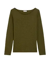 MARC O'POLO | Camiseta de manga larga | Oliva