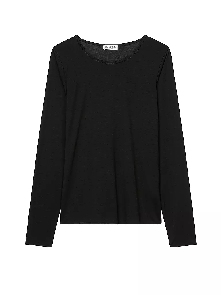 MARC O'POLO | Camiseta de manga larga | Negro